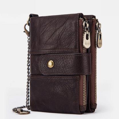 GenuineLeather Anti-theft Retro Wallet mySite