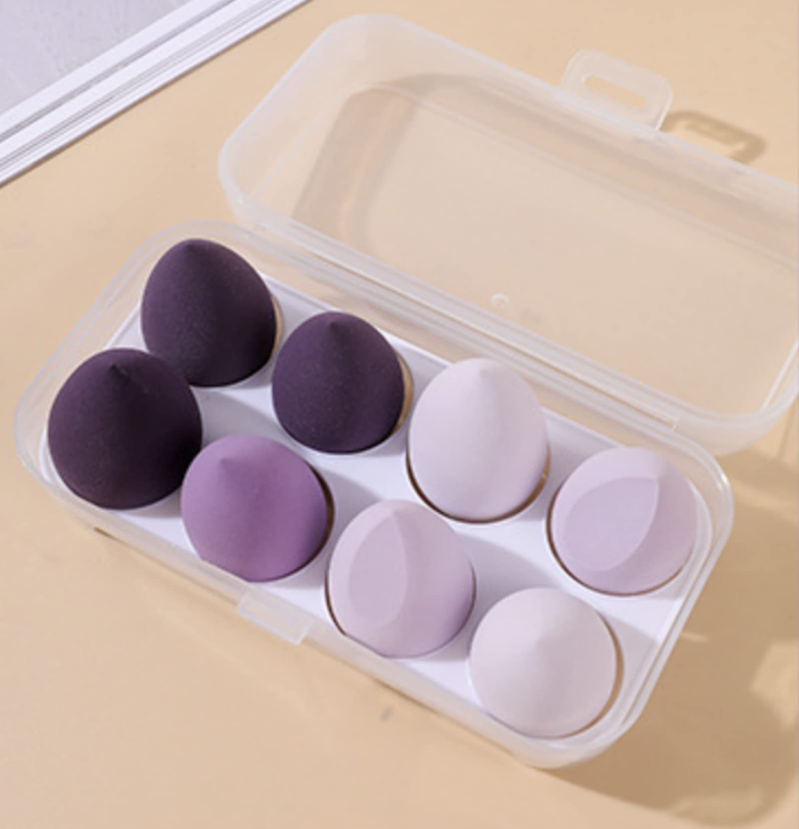 UTUMAX Makeup Sponge Set, Non-Latex Puff, no Powder, Wet and Dry Succulentgrapes-8pcs